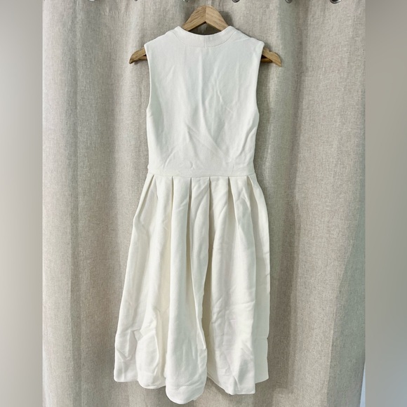 ASOS White Textured Midi Dress - Picture 3 of 4